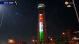 Indira Gandhi International airport lit up in tricolour ahead of Republic Day