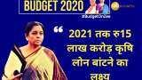 Budget 2020: Nirmala Sitharaman&#039;s gift to farmers; 16-point action plan, Rs 15 lakh cr credit target announced