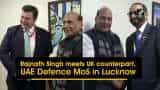 DefExpo2020: Rajnath Singh meets UK counterpart, UAE Defence MoS in Lucknow