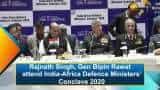 Rajnath Singh, Gen Bipin Rawat attend India-Africa Defence Ministers&#039; Conclave 2020