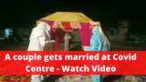 Rajasthan bride tests corona positive, but gets married wearing this shocking wedding dress at Covid-19 care centre | watch video 