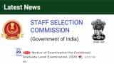 SSC CGL 2020: Notification released! Exam date, syllabus, pay scale/salary, vacancy details, application form, registration, pdf download from official website ssc.nic.in