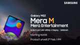 Samsung to launch budget smartphone 'Galaxy M02' in India next week | Check expected price, date and other details here Samsung to launch budget smartphone 'Galaxy M02' in India next week | Check expected price, date and other details here