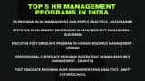 Top 5 Human Resource Management Program in India