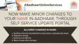Aadhaar Card name update online: Change name by yourself now - Check this link and steps to follow