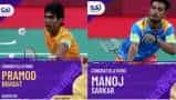 Tokyo Paralympics 2020: Shuttler Pramod Bhagat wins GOLD, Manoj Sarkar bags BRONZE in SL3 men's singles 