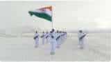 WATCH: ITBP Himveers celebrate Republic Day at 15k feet altitude in -35 degree Celsius