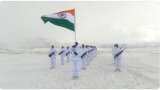 WATCH: ITBP Himveers celebrate Republic Day at 15k feet altitude in -35 degree Celsius