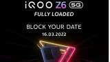 iQOO Z6 5G India launch tomorrow; know expected price, specs, availability details here iQOO Z6 5G India launch tomorrow; know expected price, specs, availability details here