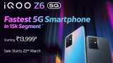 iQOO Z6 5G launched with 50MP camera; price starts at Rs 13,999 in India - Check availability, specs and more iQOO Z6 5G launched with 50MP camera; price starts at Rs 13,999 in India - Check availability, specs and more