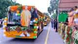 UP CM Yogi Adityanath launches 42 new electric buses for Lucknow, Kanpur