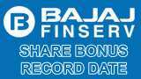Bajaj Finserv share bonus record date 2022 - share price NSE | Check here