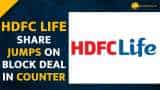 HDFC Life Insurance shares in green after huge block deal--Check Details Here HDFC Life Insurance shares in green after huge block deal--Check Details Here