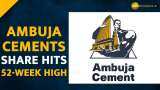 Ambuja Cements shares surge 10% intraday; cement stock jump over 35%  