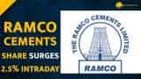  Ramco Cements share rose 2.5% intraday on commissioning cement plant 