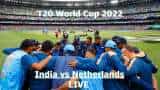 India vs Netherlands LIVE cricket score T20 World Cup 2022 Ind vs NED Scorecard SCG Weather Forecast LIVE streaming Squad Where and How to Watch rohit sharma virat kohli hardik pandya