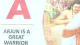 English Alphabets: A For Arjuna, B For Balram, C For Chanakya: UP School Teaches Indian-Version Of Alphabets English Alphabets: A For Arjuna, B For Balram, C For Chanakya: UP School Teaches Indian-Version Of Alphabets