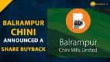 Balrampur Chini buyback news: Check Details 