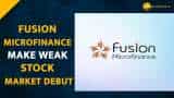 Fusion Microfinance make weak market debut; shares list at 2% discount to issue price 