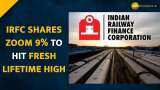 IRFC shares hit fresh lifetime high; up 30% from IPO price IRFC shares hit fresh lifetime high; up 30% from IPO price