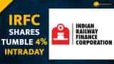 Buy, Sell or Hold: IRFC shares tumble 4% intraday--Check Details Here 