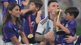  PHOTOS: Lionel Messi, wife Antonela Roccuzzo celebrate after emphatic win | FIFA World Cup Final 2022 Argentina vs France