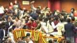 Delhi MCD Mayor Election: AAP, BJP councillors throw boxes, exchange blows - Watch 
