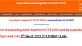 PSTET Admit card: Check how to download and other details