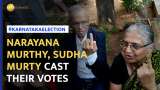 Karnataka Election 2023: Sudha Murthy and Narayana Murthy casts vote in Bengaluru