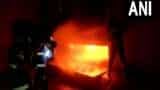 Fire breaks out in a godown in Pune&#039;s Wagholi
