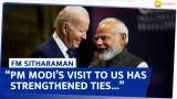 PM Modi&#039;s US Visit Strengthens India-US Partnership, Says FM Nirmala Sitharaman