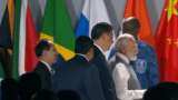 PM Modi, Xi Jinping shake hands, greet each other at BRICS 