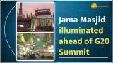 G20 Summit 2023: Jama Masjid lit up ahead of G20 Summit in Delhi
