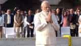 PM Narendra Modi pays tribute to Mahatma Gandhi at Rajghat 