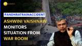 Railways Minister Ashwini Vaishnaw Oversees  Andhra Train Accident Situation from War Room