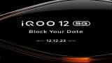 iQOO 12 to be officially launched in India on December 12