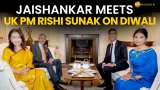 EAM Jaishankar Meets UK PM Rishi Sunak, Gifts Him A Virat Kohli-Signed Cricket Bat For Diwali