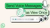 WhatsApp &#039;View Once&#039; feature now available for voice notes - Here&#039;s how it works 