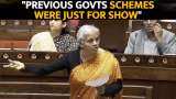 Finance Minister Nirmala Sitharaman Critiques Pre-2014 Schemes in Parliament