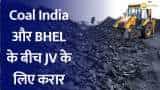 Agreement for Joint Venture Between Coal India and BHEL for Gasification