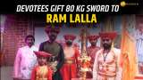 7-Foot Sword Delivered to Lord Ram Lalla by Maharashtra Devotees | Ram Mandir