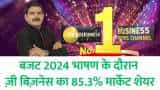 India watches Zee Business on big days, big events... 85.3% market share  during budget speech
