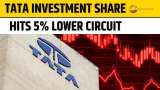 Tata Investment Corp Ltd Sees 5% Drop For The Fifth Straight Session | Stock Market News