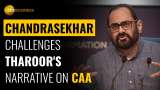 Lok Sabha Elections 2024: Union Minister Rajeev Chandrasekhar Rebukes Shashi Tharoor Over CAA Comments