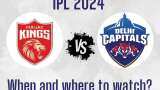 PBKS vs DC IPL 2024 FREE Live Streaming: When and where to watch Punjab Kings Vs Delhi Capitals Match 2 live on TV mobile apps online 