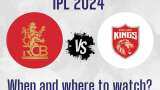RCB vs PBKS IPL 2024 FREE Live Streaming: When and Where to watch Royal Challengers Bengaluru vs Punjab Kings Match 6 live on TV Mobile Apps Online 
