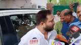 Tejashwi Yadav Targets BJP During Fruit Feast with Mukesh Sahni inside Helicopter