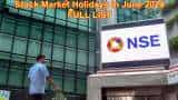 Stock Market Holidays June 2024 Full List: BSE, NSE to remain closed on these days - Check Dates
