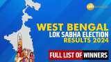 West Bengal Lok Sabha Election Winners List 2024: TMC leads in 29 out of 42 seats, BJP ahead in 12 