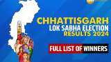 Chhattisgarh Lok Sabha Election Results Winners Full List 2024: Brijmohan Agrawal leads in Raipur, Tokhan Sahu ahead in Bilaspur
